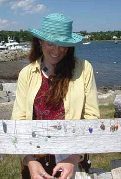 Selling jewelry in Belfast, Maine