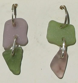 Purple and green dangles